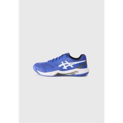 Image of Asics GEL Dedicate 8 Multicourt tennis shoes, Men&#039;s, Size: 7.5, Dark blue/white shoes