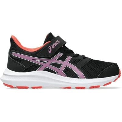 Image of Asics JOLT 4 Unisex Road running shoes for kids, Size: 2, Black/ube Textile/synthetics