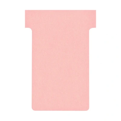 Image of Nobo T Cards Tab Top 15mm W60x Bottom W48.5x Full H85mm Size 2 Light Pink Ref 32938905 [Pack of 100]