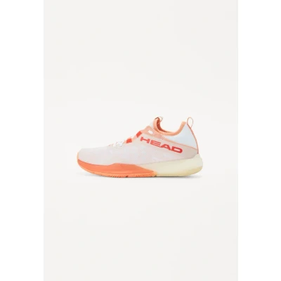 Image of Head Motion PRO Padel Trainers, Women&#039;s, Size: 6, White/coral Synthetics/textile