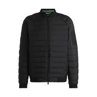 Image of BOSS Ordos Bomber Jacket, Men&#039;s, Size: Medium, Black