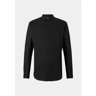 Image of JACK &amp; JONES Men&#039;s Jprblajaxon Stretch Shirt L/S Noos Long Sleeve, Black, L