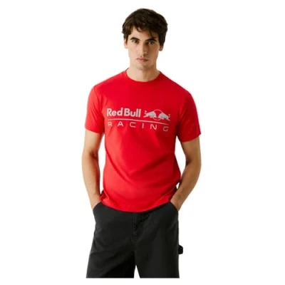 Image of red Bull Racing x Pepe Jeans LOGO TEE Print Tshirt, Men&#039;s, Size: Large, Mars