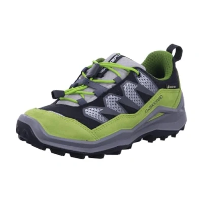 Image of Lowa Maddox PRO JR Unisex Hiking shoes for kids, Size: 3.5, Schwarz/limone Textile/synthetics