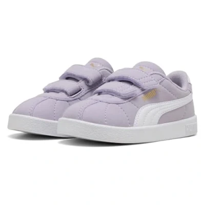 Image of Puma CLUB II V Unisex Trainers for kids, Size: 4.5K, Lilac crush/white shoes