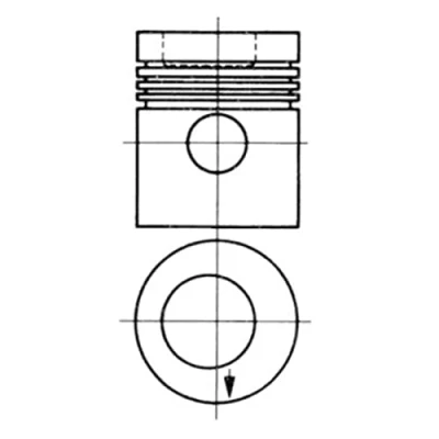 Image of Piston KOLBENSCHMIDT 93882600