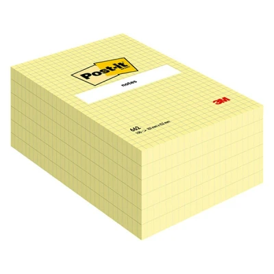 Image of Post it 102 x 152 mm Large Note Canary Yellow