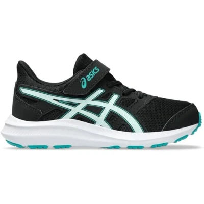 Image of Asics JOLT 4 Unisex Road running shoes for kids, Size: K9, Black/soothing sea Textile/synthetics
