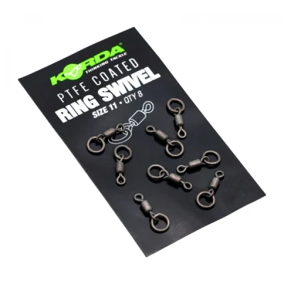 Image of Korda PTFE Ring Swivel Size 11 Fishing swivels