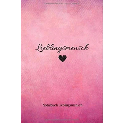 Image of LIEBLINGSMENSCH: A5 Notizbuch BLANKO LIEBLINGSMENSCH GESCHENKE PÄRCHEN FREUNDIN FREUNDSCHAFT FREUNDINNENBUCH VALENTINSTAG GESCHENKIDEE PÄRCHENBUCH