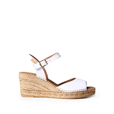 Image of Toni Pons SIAP Wedge sandals, Women&#039;s, Size: 6, White Leather