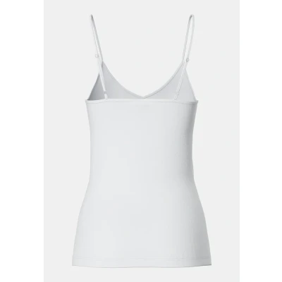 Image of Pieces Pcsirene Singlet Top, Women&#039;s, Size: XS, Bright white