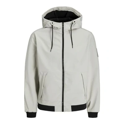 Image of Jack &amp; Jones Reissverschluss Outdoor jacket, Men&#039;s, Size: Medium, Moonbeam