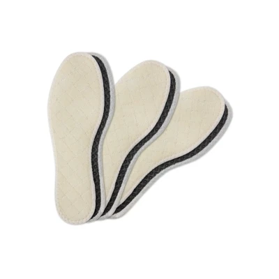 Image of Wool and Alu Winter Shoe Insole, Set of 3 Pairs, Insulating Odour Busting Inserts for Men Women’s Boots Shoes, Kaps Tech Insoles, Warm Comfy, Pair Pack (42 EUR / 8 UK Men)