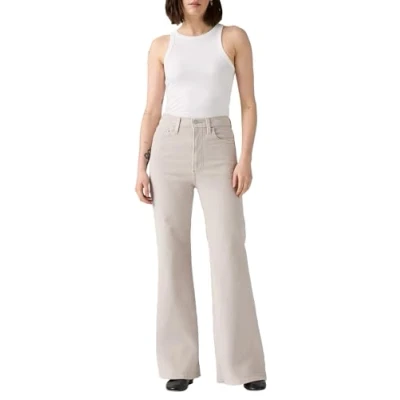 Image of Levi&#039;s Women&#039;s Ribcage Bells Jeans, Chateau Gray, 34W / 32L