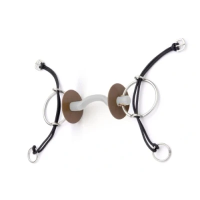 Image of Beris Tongue Port Gag 140mm / Soft Horse Bits Riding Equestrian
