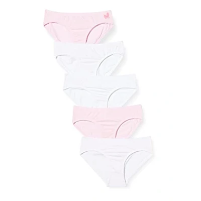 Image of Schiesser 5 PACK Briefs for kids, Size: 1.5y, Light pink/white
