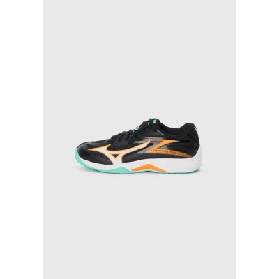 Image of Mizuno LIGHTNING STAR Z7 Jr. Field Hockey Shoes Black/Tangelo/Ice Green Junior Size 3,5
