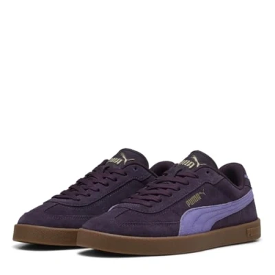 Image of Puma CLUB II ERA Unisex Trainers, Size: 9.5, Midnight plum/lavender alert Suede