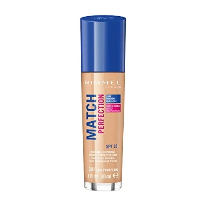 Image of Rimmel London SPF 20 Match Perfection Foundation 30ml (Various Shades) Fair Porcelain