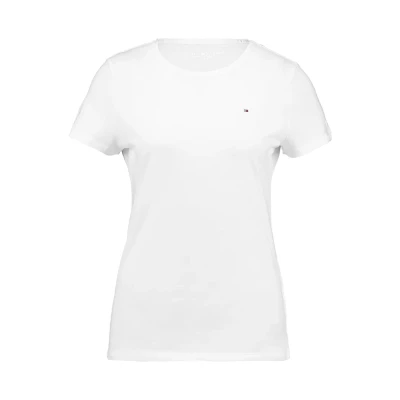 Image of Tommy Hilfiger Heritage CREW NECK TEE Basic Tshirt, Women&#039;s, Size: XS, Classic white