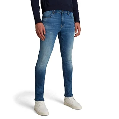 Image of G STAR RAW Men&#039;s Revend Skinny Jeans, Multicolour (Medium Indigo Aged 51010 8968 6028), 38W / 32L