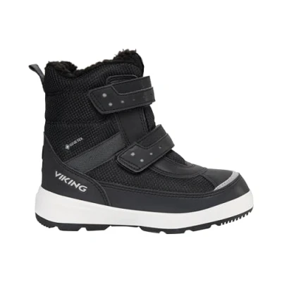 Image of Viking PLAY Reflex WARM GTX Unisex Winter boots for kids, Size: 11K, Black Synthetics/textile