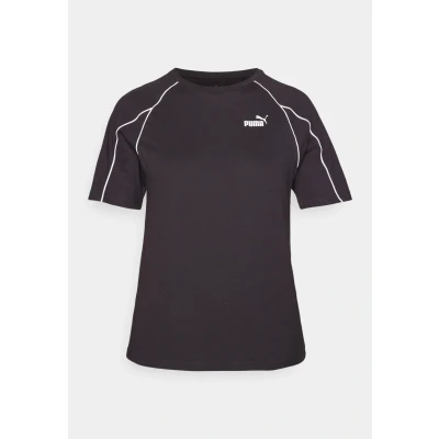 Image of Puma Sport Relaxed TEE Print Tshirt, Women&#039;s, Size: XL, Black