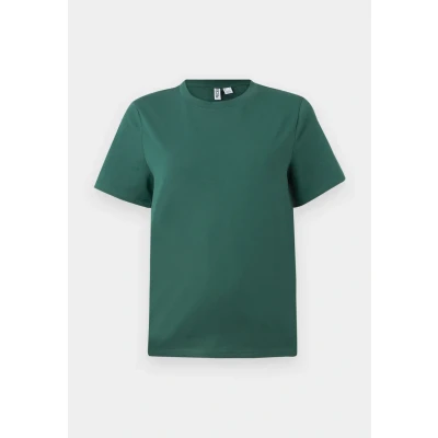 Image of Pieces Pcria Solid TEE Basic Tshirt, Women&#039;s, Size: XS, Trekking green