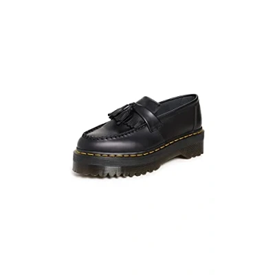 Image of Dr. Martens Mocassini Platform QUAD Nappine Slipons, Size: 40, Black shoes