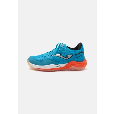 Image of Joma Naturca Handball shoes, Men&#039;s, Size: 8.5, Blue/white/coral Imitation leather/ textile