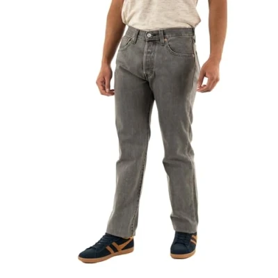 Image of Levi&#039;s Original Straight leg jeans, Men&#039;s, Size: 38x30, Grey denim