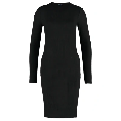 Image of Urban Classics Ladies RIB Dress Jumper dress, Women&#039;s, Size: Large, Black