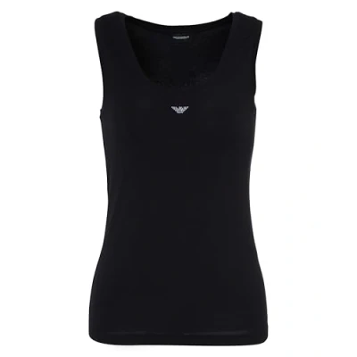 Image of EMPORIO ARMANI Women&#039;s Underwear Tank T Shirt, Black, XS
