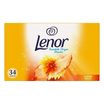 Image of Lenor Tumble Dryer Sheets Summer Breeze 34