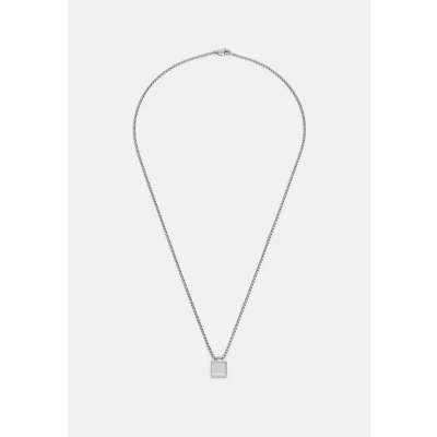Image of Calvin Klein Men&#039;s MINIMALISTIC SQUARES Collection Pendant with chain in Stainless Steel, One Size, No Gemstone