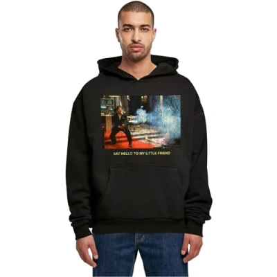 Image of Upscale by Mister Tee Scarface Little Friend Hoodie, Men&#039;s, Size: 3XL, Black