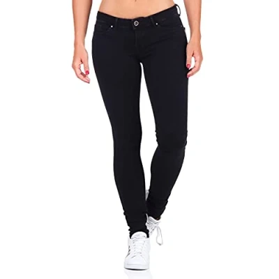 Image of ONLY Onlcoral LIFE Power Jeans Skinny Fit, Women&#039;s, Size: 27x32, Black denim