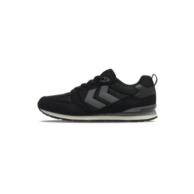 Image of Hummel Monaco Trainers, Size: 7.5, Black Leather/synthetics