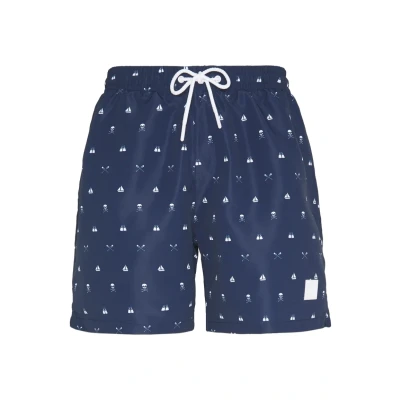 Image of Urban Classics Men&#039;s Pattern Swim Shorts, Skulland Yacht Aop, 3XL