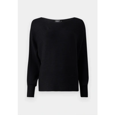 Image of ONLY Women&#039;s Onladaline Life L/S Short Pullo KNT Noos Pullover Sweater, Black, XL