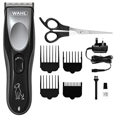 Image of Wahl Rechargeable Pet Clipper Kit, Dog Clippers, Cordless Grooming Hair Trimmer Set, Low Noise and Vibration, Pets at Home, Ergonomic Design, Precision Ground Blade