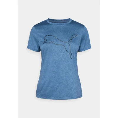 Image of PUMA Unisex W Tad Essential Heather Logo Tee Tees (Pack of 1)