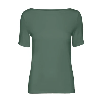 Image of VERO MODA Women&#039;s Vmpanda Modal S/S Top Ga Noos T Shirt, Laurel Wreath, S