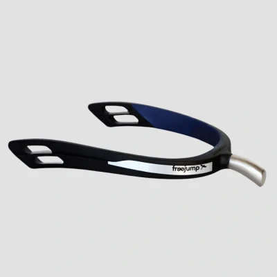 Image of Freejump Spur&#039;One Prince of Wales Spur Black/Blue Horse Spurs Riding Equestrian