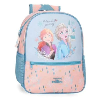 Image of Joumma Disney Frozen Believe in The Journey School Backpack Adaptable to Trolley Blue 27x33x11cm Polyester 9.8L, Blue, Trolley,