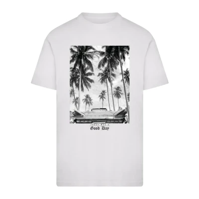 Image of Mister TEE Today WAS A GOOD DAY Print Tshirt, Men&#039;s, Size: Medium, White