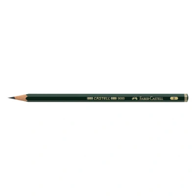 Image of Faber Castell Miscellaneous 9000 Graphite Pencil, B, For Art, Craft, Drawing, Sketching, Home, School, University, Colouring