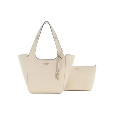 Image of Guess Helina TOTE SET Handbag, Women&#039;s, Size: One Size, Bone
