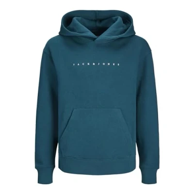 Image of Jack &amp; Jones Junior Jjestar JJ NOOS JNR WHS Hoodie for kids, Size: 8y, Deep teal